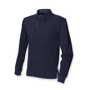 Front Row FR43M - Super soft long sleeve rugby shirt Navy