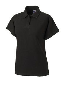 Russell J569F - Women's classic cotton polo Black