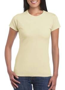Gildan 64000L - Women's RingSpun Short Sleeve T-Shirt Sand