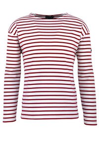 Armor lux AM120 - Loctudy Long-Sleeved Breton Shirt Blanc/Braise