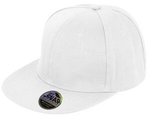 Result RC083 - 100% cotton flat visor cap White