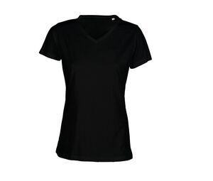 Sans Étiquette SE634 - No Label V-Neck T-Shirt Black