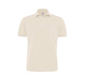 B&C BC440 - Men's short-sleeved polo shirt 100% cotton Natural