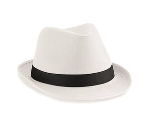 Beechfield BF630 - Women's Fedora Hat White/Black