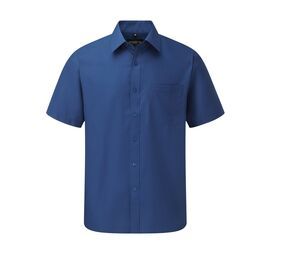 Russell Collection JZ935 - Men's Poplin Shirt Bright Royal