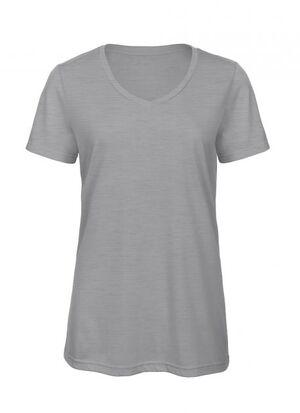 B&C BC058 - Womens tri-blend v-neck t-shirt
