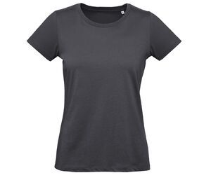 B&C BC049 - Women's T-Shirt 100% Organic Cotton Dark Grey