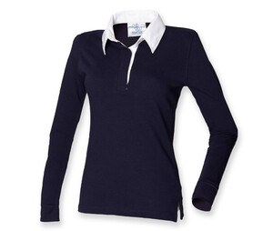 Front row FR101 - Ladies Classic Rugby Shirt Navy