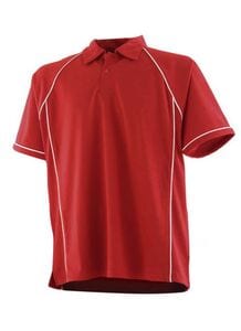 Finden & Hales LV370 - cool plus® breathable polo shirt Red/White
