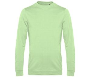 B&C BCU01W - Round neck sweatshirt LIGHT JADE