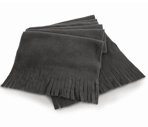 Result RS143 - Fringed fleece scarf Charcoal