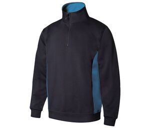 VELILLA V5704 - Two-tone zipped collar sweatshirt