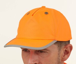 Yoko YKTFC1 - High visibility helmet cap Hi Vis Orange