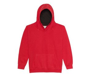 AWDIS JH03J - Childrens sweatshirt with contrasting hood