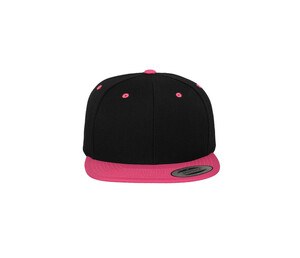 Flexfit 6089MT - Bicolor Snapback Cap Black/ Neon Pink