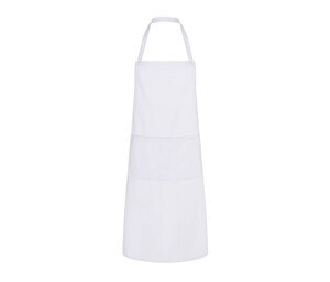 KARLOWSKY KYLS7 - Polycotton bib apron with pocket White