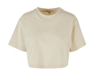 BUILD YOUR BRAND BY264 - LADIES SHORT OVERSIZED TEE Sand