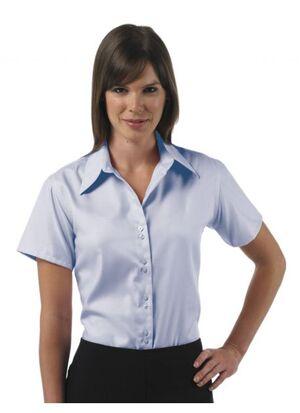 Russell Collection J957F - Womens short sleeve ultimate non-iron shirt